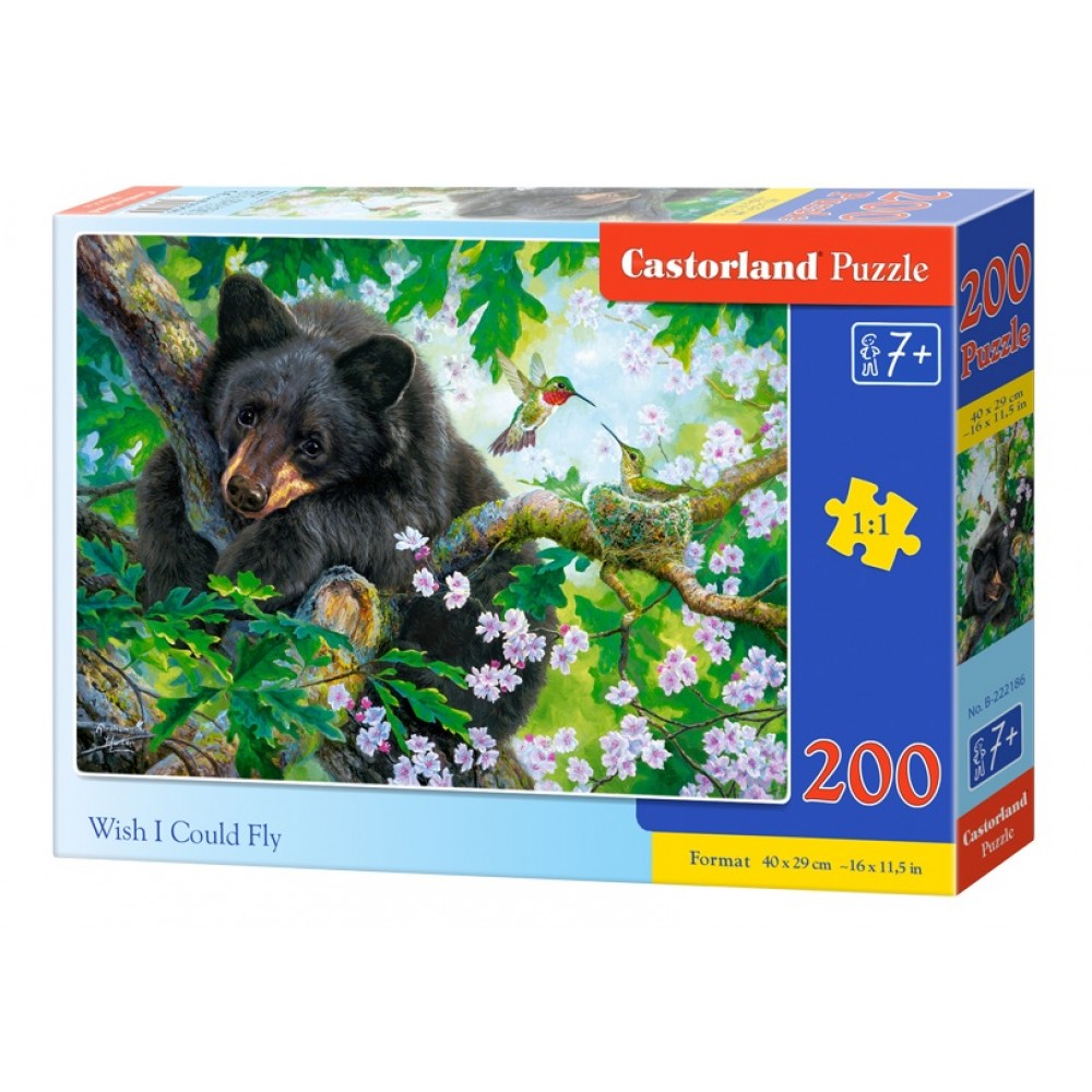 Пазл Касторленд  200 (2186) Ведмідь 40*29 см