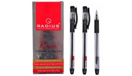 Ручка кулькова RADIUS  Race  чорна  0 7мм (12 шт. в упаковці)