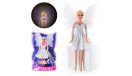 DEFA Лялька Ангел 8219  світяться крила в слюді 30*19 см