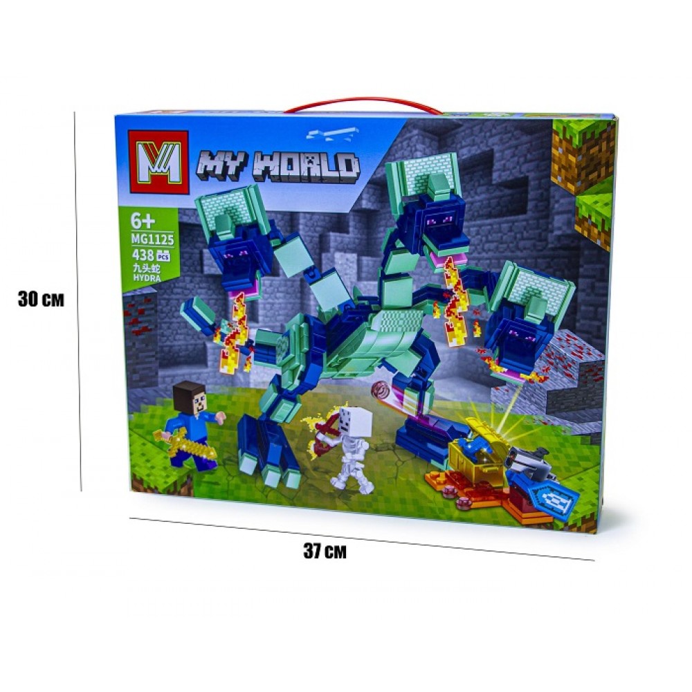 Конструктор My World MG1125 438 деталей в коробці 30х37 см