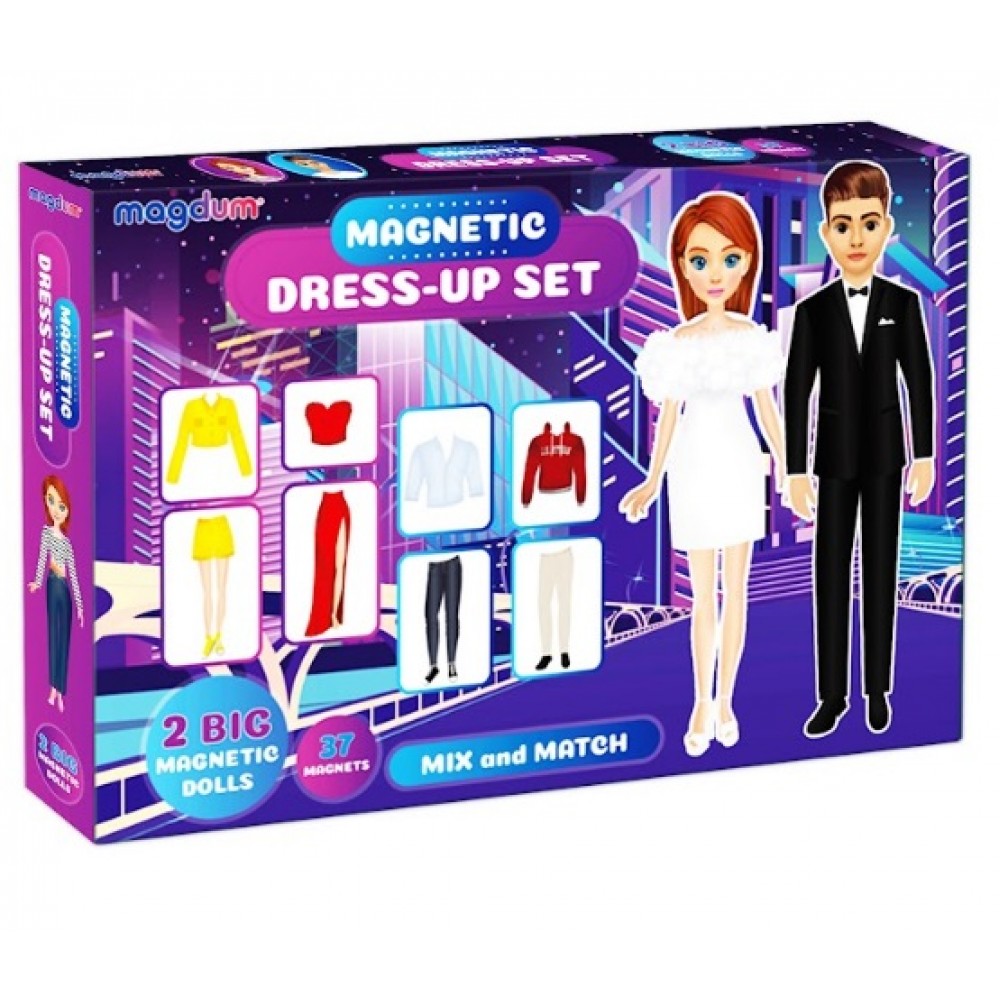 Магнітна гра Одягалка  Magnetic dolls  ML4032-09 EN
