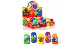 Антистрес-лизун  Crazy Slime  стрибає  розтягується  видає звуки  у колбі (100 г) ДТ