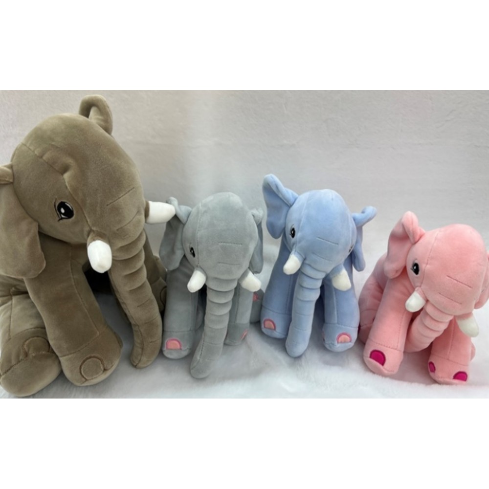 Слон м`яка іграшка K15303  4 кольори розмір 25 см