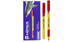 Ручка масляна HIPER SHARK HO-200 0 7мм  червона (10 шт. в упаковці)