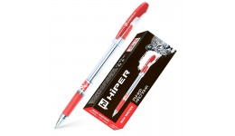 Ручка масляна HIPER Max Writer HO-335 0 7мм червона 2500м(10 шт. в упаковці/250)