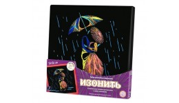 ІЗОНИТКА набір 31х31см (7кол) ПАРА картина-панно з ниток муліне ТМ Danko toys(рос.мова на уп)