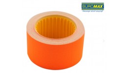 Цінник прямокутний BUROMAX 282104-11 30*20мм  ПОМАРАНЧЕВИЙ 6м (10шт в упаковці)