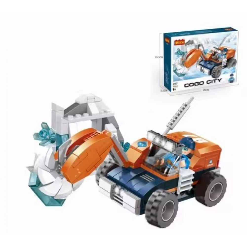 Конструктор COGO 4187  Місто  (200 елм.) Криголам в коробці 26х20.5 см