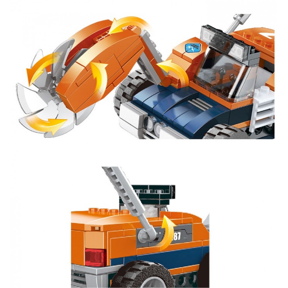 Конструктор COGO 4187  Місто  (200 елм.) Криголам в коробці 26х20.5 см