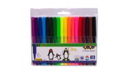 Фломастери Zibi 18 кол 2803 на водній основі KIDS Line (1/24/144)