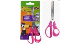 Ножиці дитячі ZiBi 5014-10 15 2см пласт. 3D-ручками  (рожеві) (1/12)