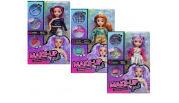 Лялька з набором косметики 29см  2788A/B/C/D/E Make-up girls 5 видів в коробці 31х6х21.5 см