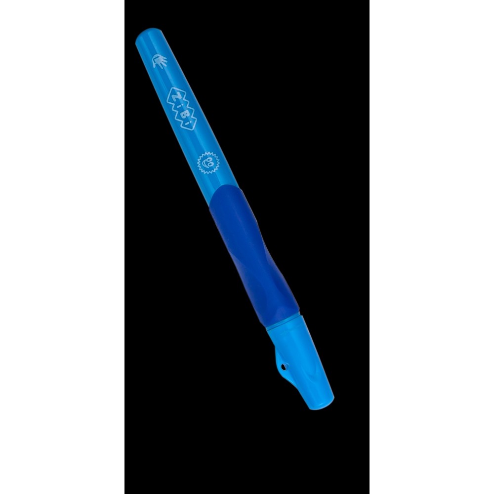 Ручка кулькова Zibi тренажер для лівші з гумовим грипом 2001-01 синя 0 7мм (18шт/в уп) /54