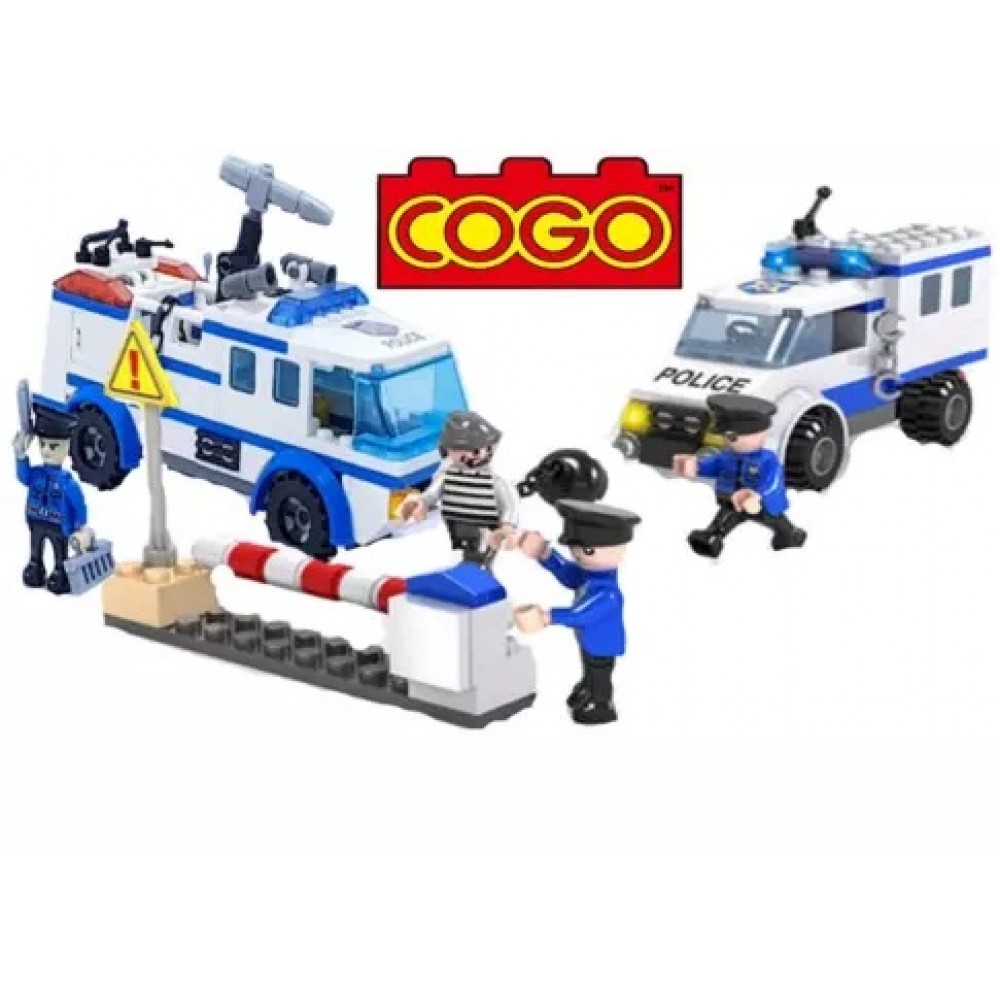 Конструктор COGO 4152  Поліція  (368 елм.) Поліцейський арешт в коробці 37.5х25.5 см