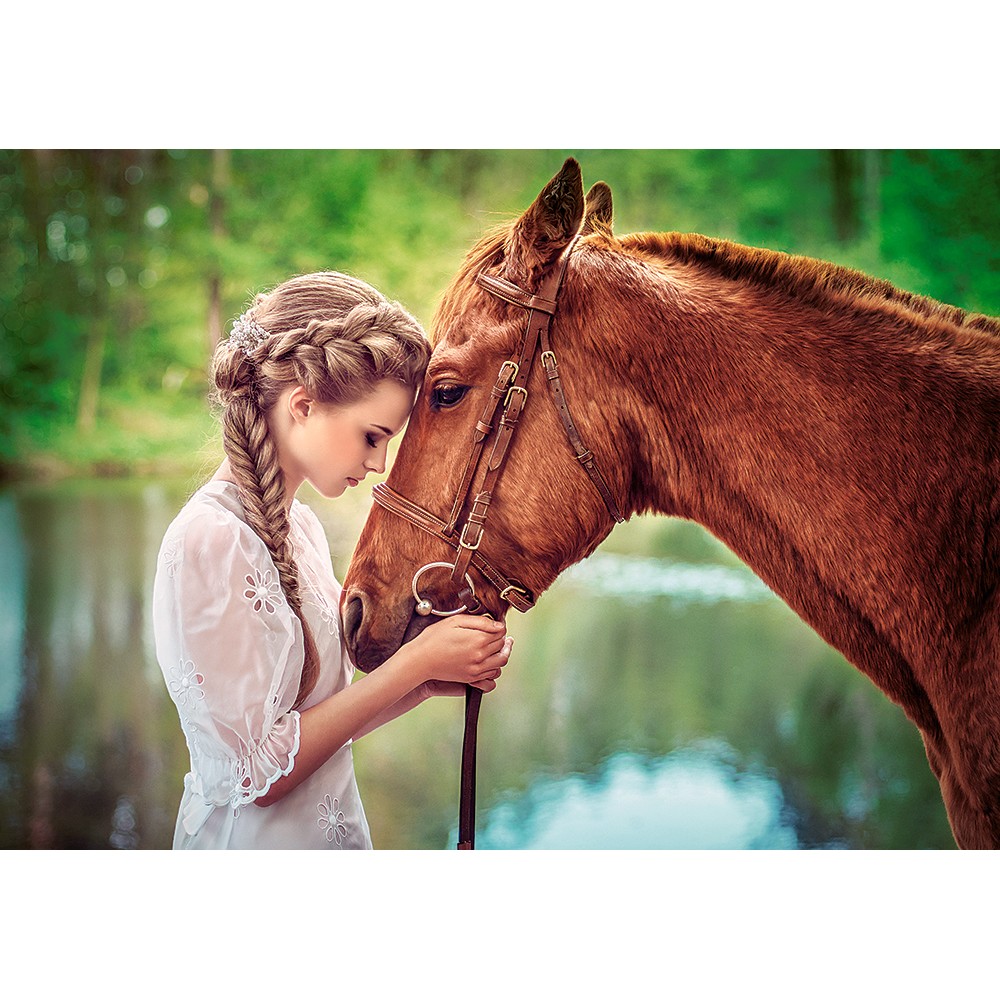 Пазл Касторленд  500 (2516) Дівчина з конем 47*33 см