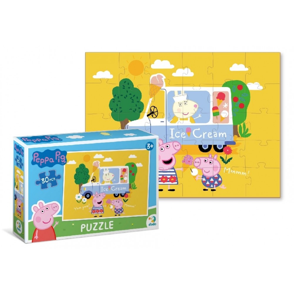 Пазл   30 ел 200300 Peppa Pig Улюблене морозиво Свинки Пеппи  розмір зібраного пазлу 27*20 см