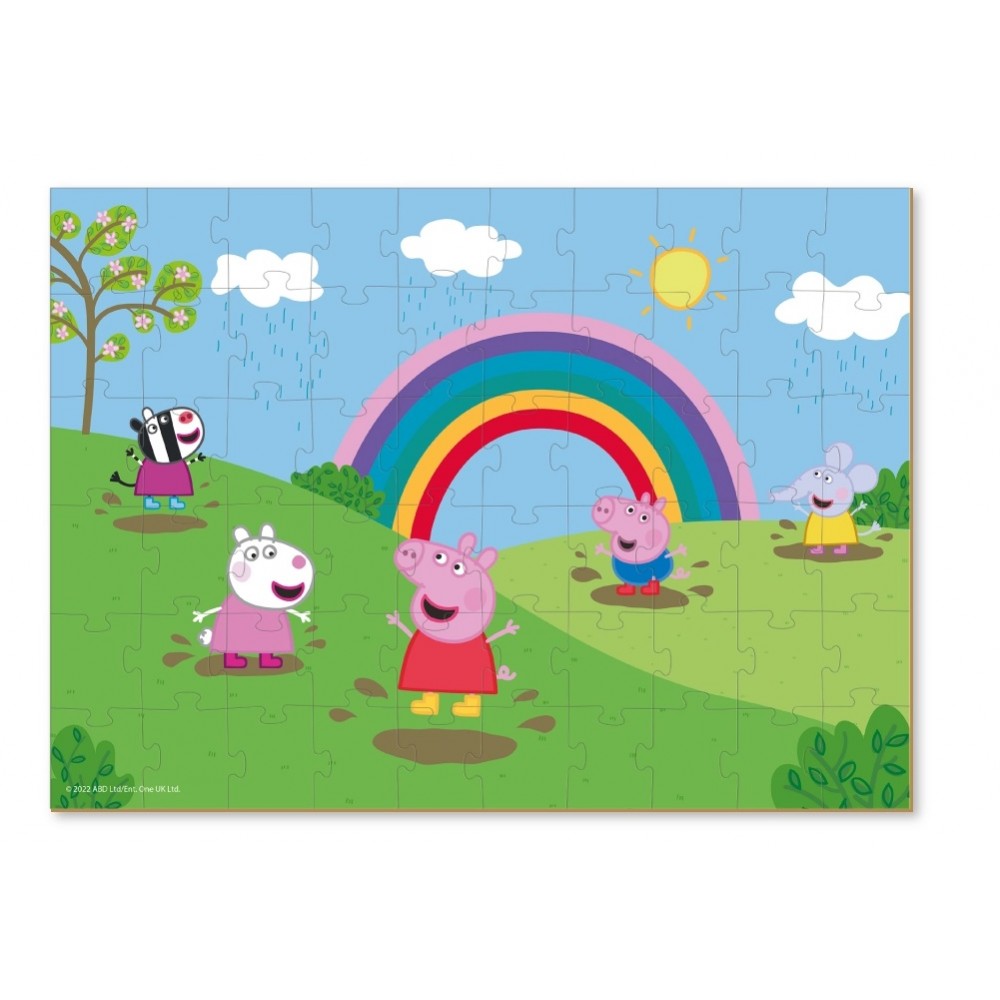 Пазл   60 ел 200330 Peppa Pig Дощові розваги   розмір зібраного пазлу 32*23 см  (dodo)