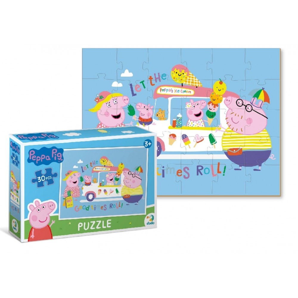 Пазл   30 ел 200302 Peppa Pig Морозиво від Свинки Пеппи розмір зібраного пазлу 27*20 см (dodo)