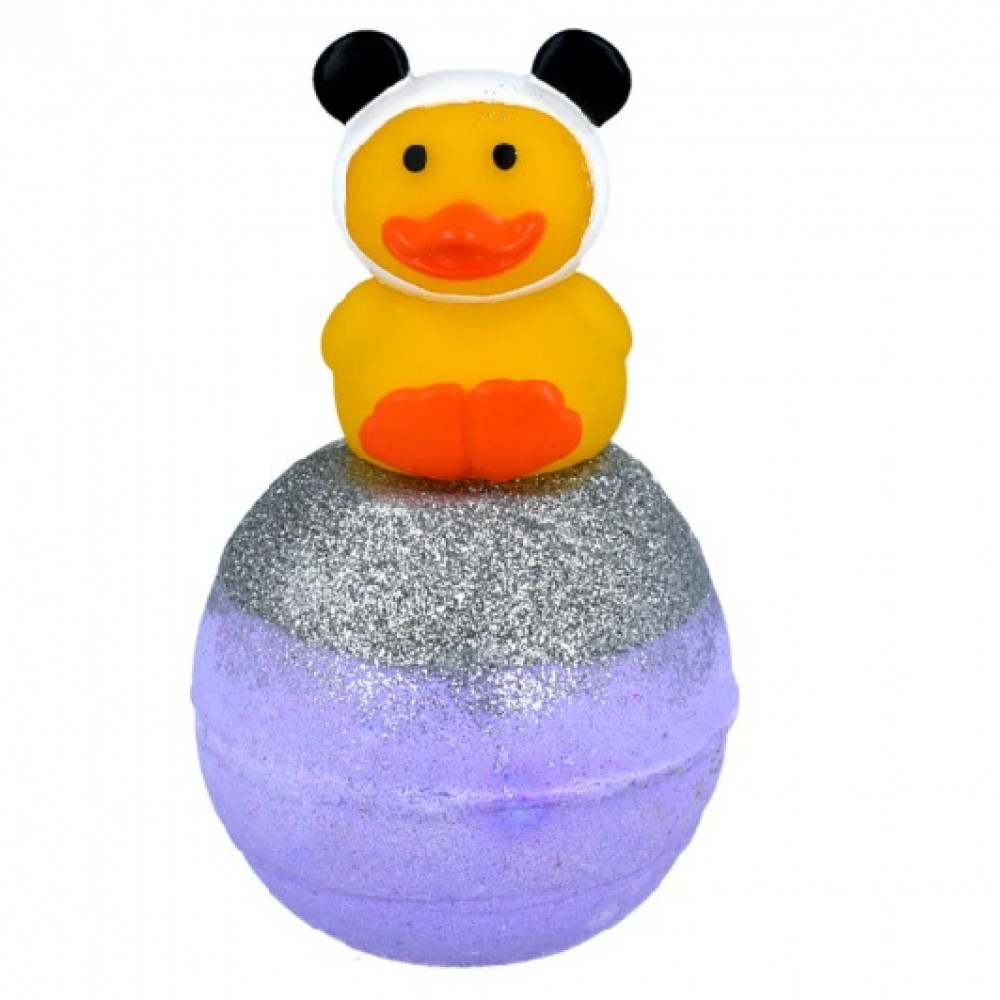 Бомбочка для ванни з іграшкою Quack Fu 160г аромат: Дитяча пудра