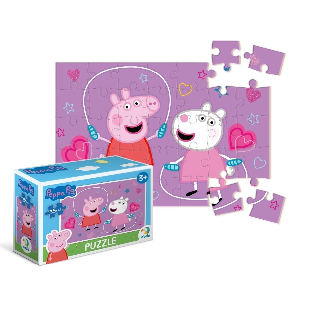 Пазл-міні 35 ел 200334 Peppa Pig Гра з подружкою  розмір зібраного пазла 20х13 см (dodo)
