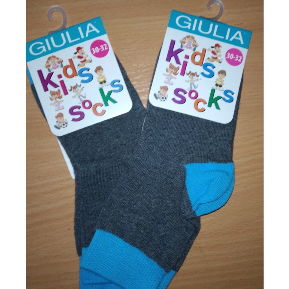 Шкарпетки дитячі 20 (30-32) KSL-015 MELANGE calzino-blue - 74% бавовна  24%поліамід  2%еластан