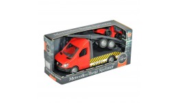 Машина  Mercedes-Benz Sprinter  евакуатор з лафетом (червоний)  13*28*11 см ТМ Tigres