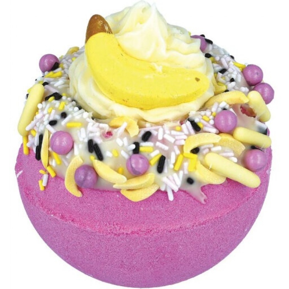 Бомбочка для ванни Banana Delight 160г аромат: Банан-полуниця