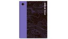 Ділова книга А4   96 арк Office notebook-1 Фіолетова обкладинка-тверда  лінія ТМ АртПринт (1)