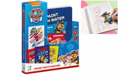 Водна розмальовка багаторазова+маркер  «Paw Patrol» арт 200444  8 стор. в папці розмір 16х15 см