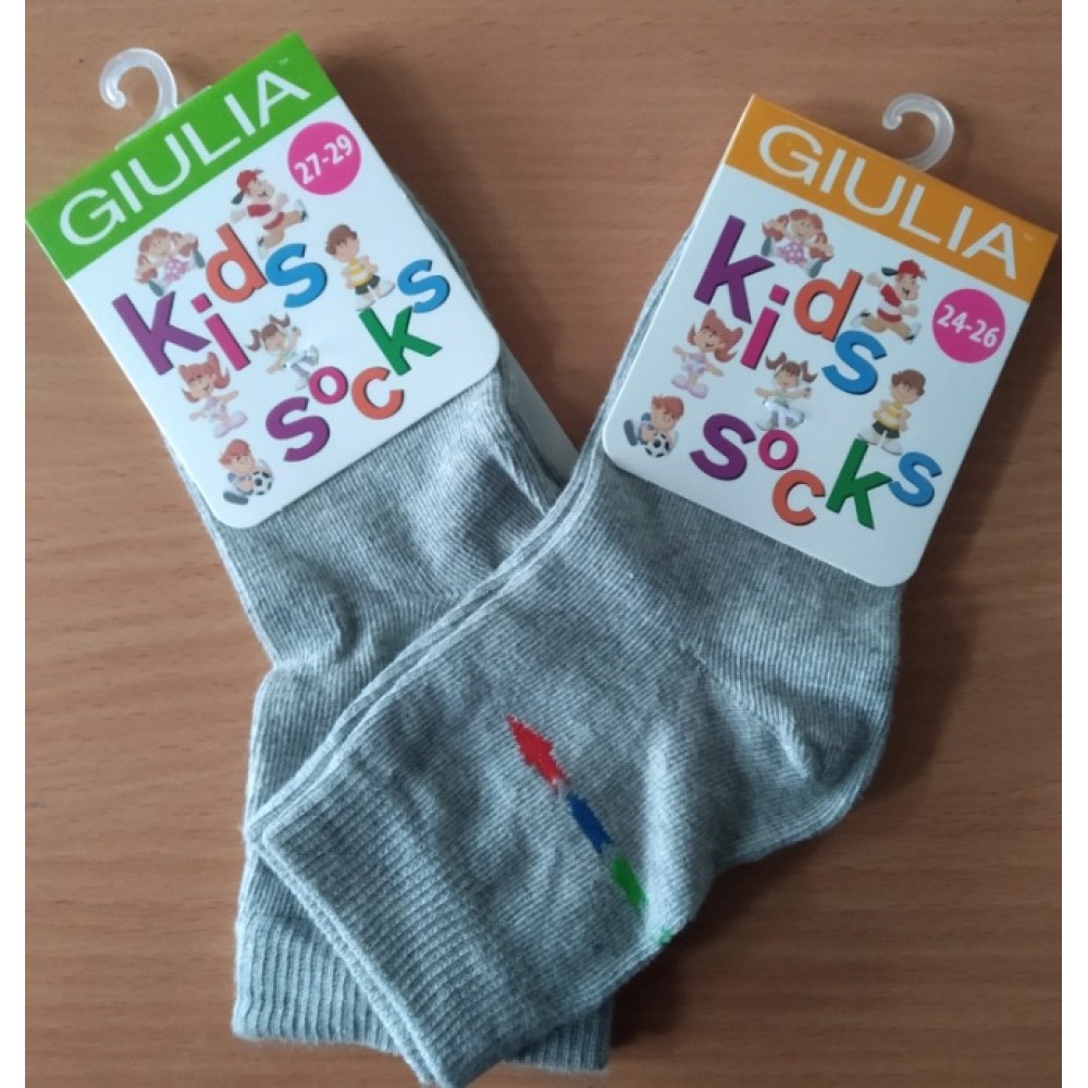 Шкарпетки дитячі 16 (24-26) KSL-016 MELANGE calzino-grey melange-72%бавовна 23%поліам  5% еласт