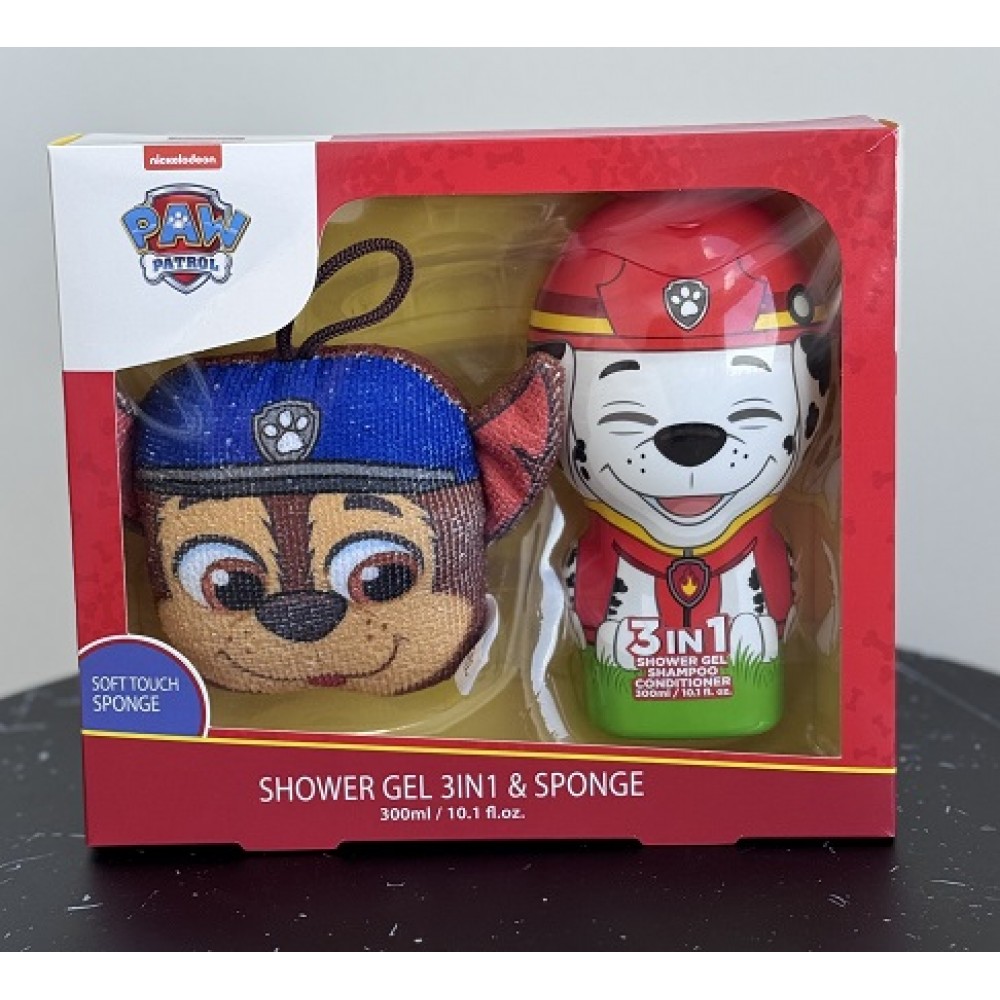 Набір для тіла Щенячий патруль Маршал  (300мл+губка)