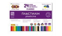 Пластилін Zibi 24 кол 6236 CLASSIC 480г (1/10)