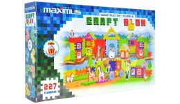 Конструктор  Блочний 218ел  у подарунковій коробці 50*11*36см MAXiMUS