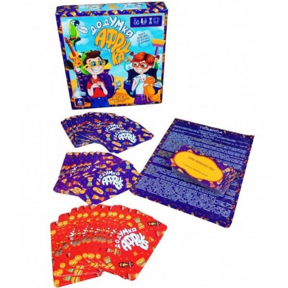 Гра карткова   ДодУМка АФРИКА   18*18*4см ТМ Danko Toys (1/10)