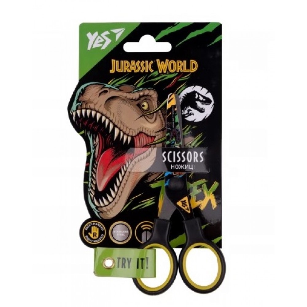 Ножиці дитячі 480418  13 см  Jurassic World   з принтом на лезі YES(1/36)