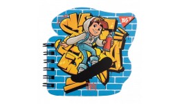 Блокнот YES А7  24 арк. 681819  чисті аркуші подв. спіраль  Subsurf  фігурний (1/30/60)