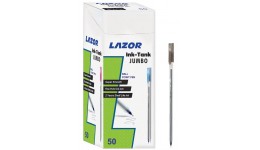 Ручка кулькова масляна  LAZOR Ink Tank-Jumbo  412225 чорна 0 6 мм  LINC  (50шт. в упаковці)