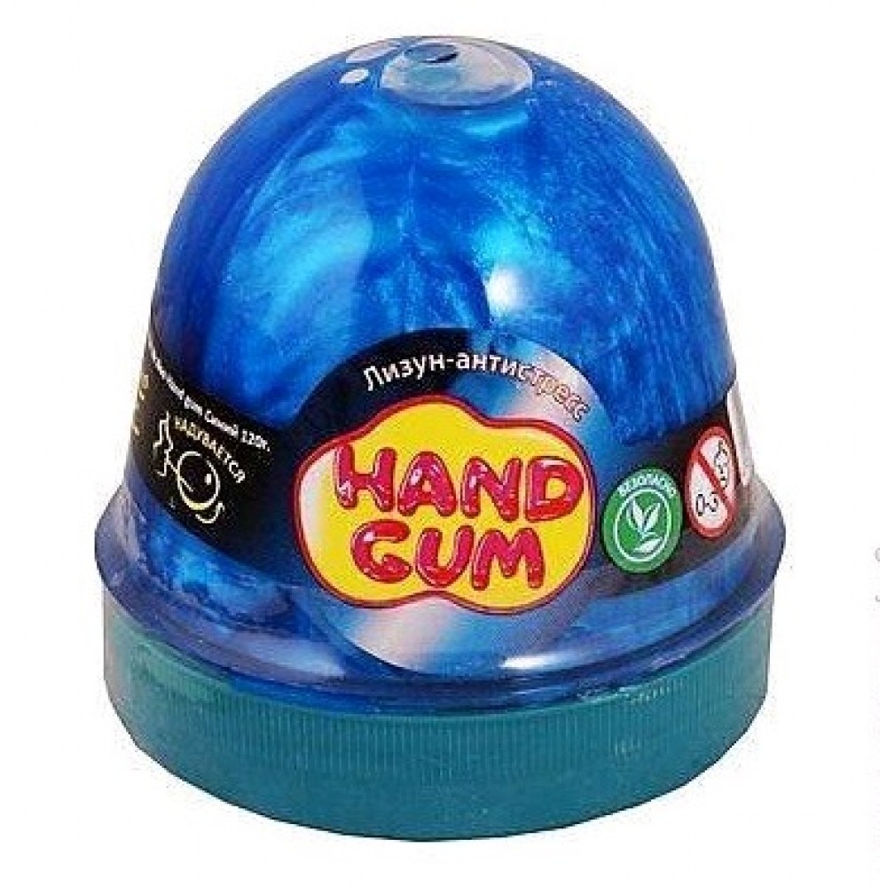 Антистрес-лизун ОКТО 80098 ТМ Mr.Boo Hand gum Синій (1/24шт/уп) (120 гр)