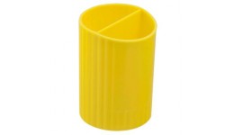 Стакан для письмового приладдя  органайзер  ZiBi 3000-08 пластик.на 2 відділ. жовтий (1/4/144)