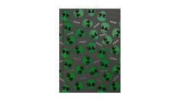 Блокнот А6 Zibi 12720-09 64арк UFO  кл.  тв. обкл.  мат. лам.+лак  сірий (1/20)