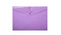 Папка-конверт А4 на кнопці BUROMAX 3953-26 PASTEL бузковий  (6 шт. в упаковці)/120