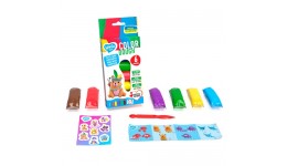 Тісто для ліплення з наліпками набір 6 кольорів ОКТО 41196 ТМ Lovin Classic Assorted (1/36)