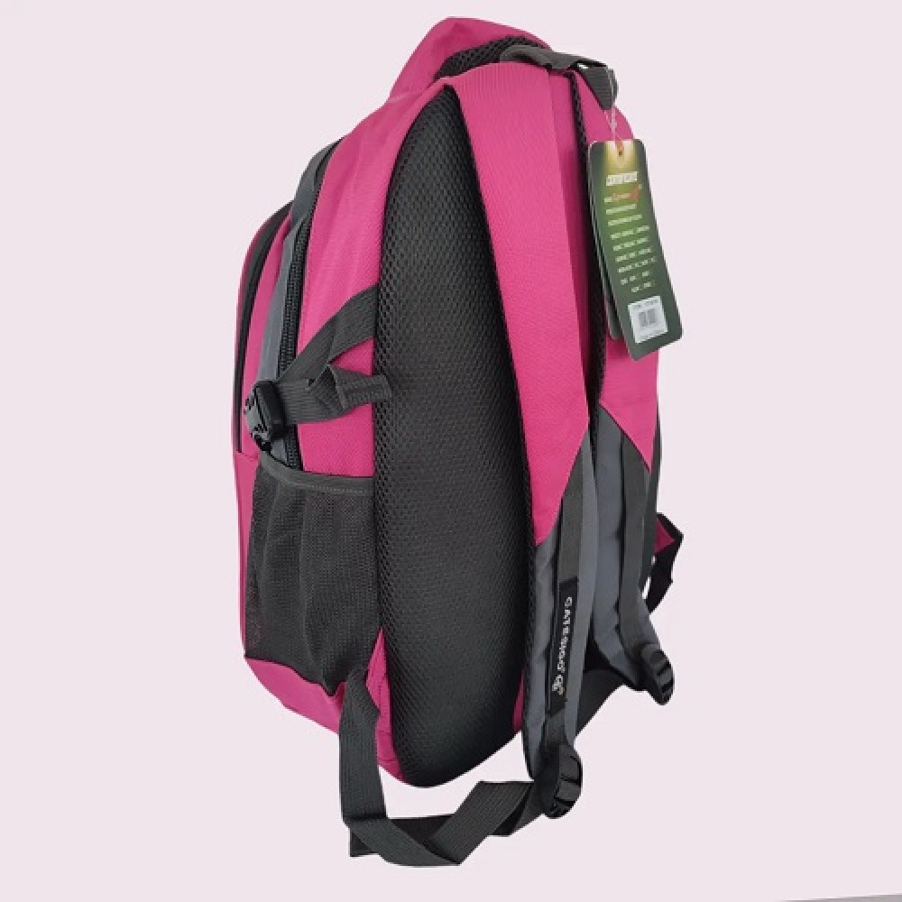 Рюкзак шкільний молодіжний Рожевий Catesigo 3 відділи  2 кишені розмір 45х32х22 см