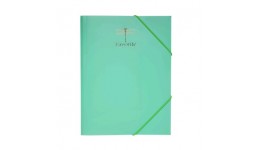Папка на гумках А4 BUROMAX 3954-38 пластикова PASTEL м ятний (1)