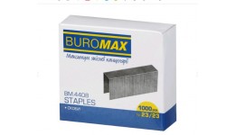 Скоби до степлера BUROMAX 4408 (№23/23) 1000шт ЛЮКС (1/5)
