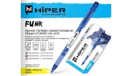 ПИШИ-СТИРАЙ Ручка гелева HIPER Funk HG-215 фіолетова 0 7мм (10 штук в упаковці)
