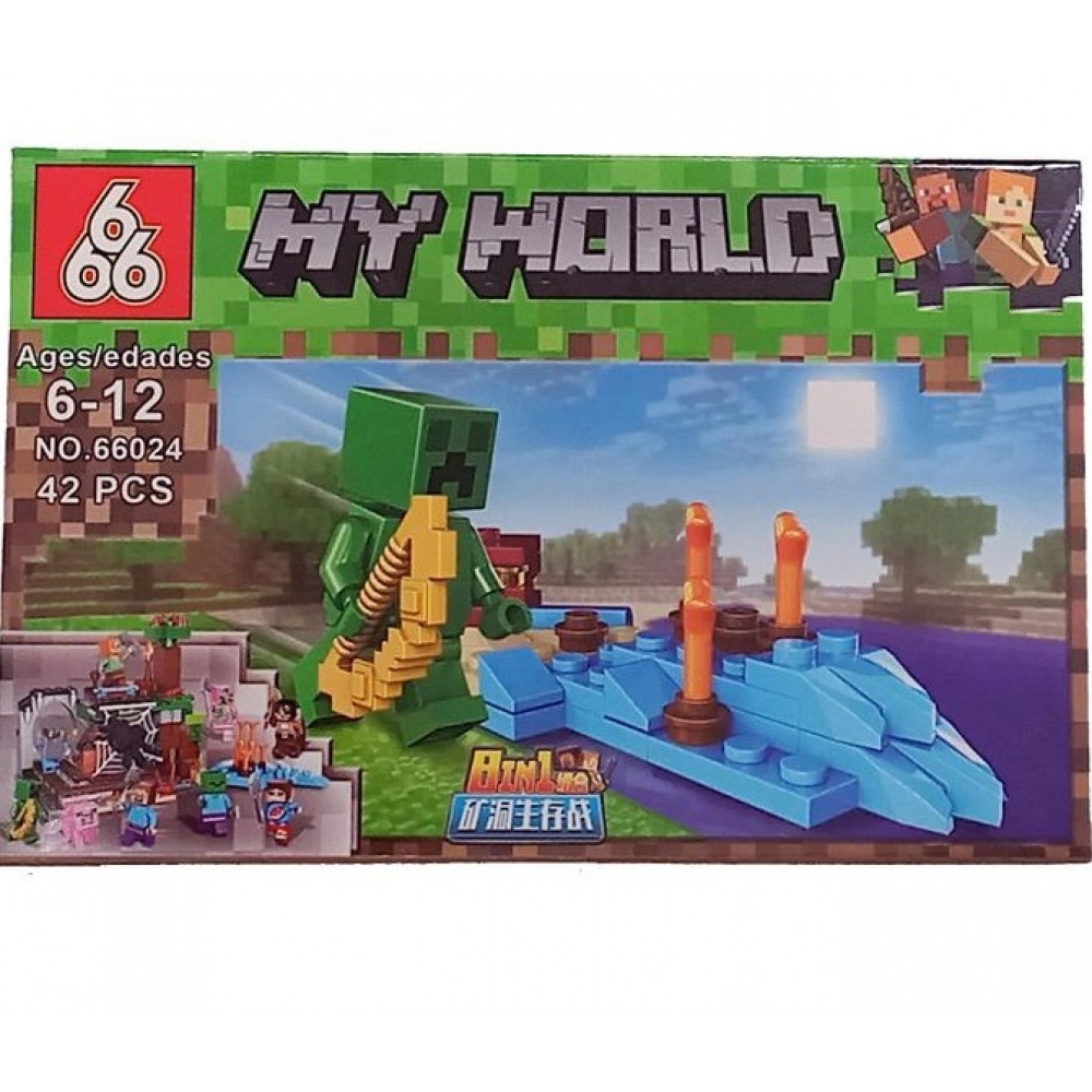 Конструктор MY WORLD 66024 8 видів 41-43 дет.в коробці 15.5*10.5*3.5см