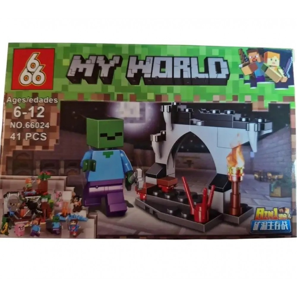 Конструктор MY WORLD 66024 8 видів 41-43 дет.в коробці 15.5*10.5*3.5см