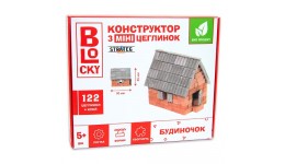 Будівельний набір з міні-цеглинок BLOCKY Будиночок Strateg 31023 в коробці 35.5х27 см