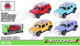 АВТОПРОМ Машина метал AP4397 1:43 4 кольори  відч.двері в коробці 14*6*6см